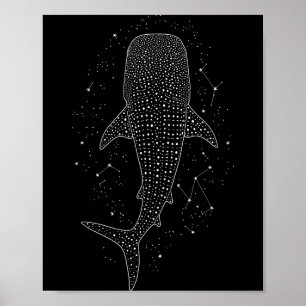 Whale Shark Constellation Marine Life For Animal L Poster