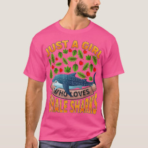 Whale Shark Fish Lover Just A Girl Who Loves Whale T-Shirt