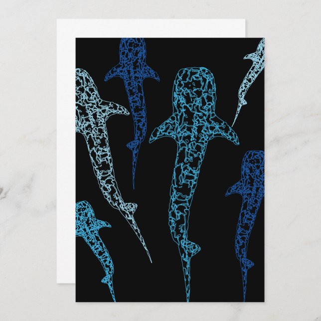 Whale shark invitation (Front/Back)