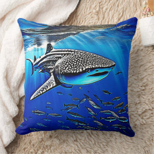Whale Shark Majesty Design Cushion