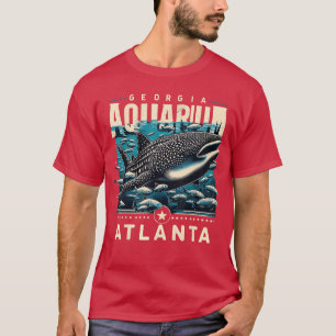 Whale Shark Ocean Life Atlanta Souvenir Art vintag T-Shirt