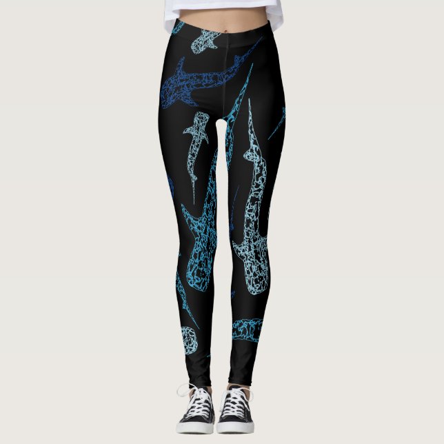 Whale shark patterned leggings (Front)