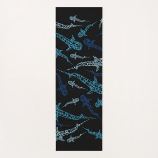 Whale shark patterned yoga mat