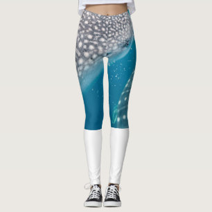 Whale Shark Swimming Underwater Leggings