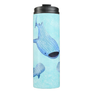 Whale Shark Thermal Tumbler Cosy Watercolor