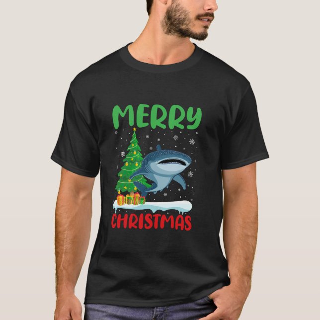 Whale Shark Tree Xmas Sweater Men Women Ugly Chris (Front)