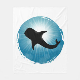 Whale Shark Underwater Aquatic Life Fleece Blanket