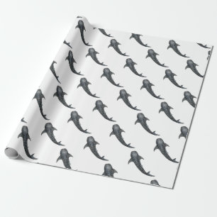 Whale shark wrapping paper