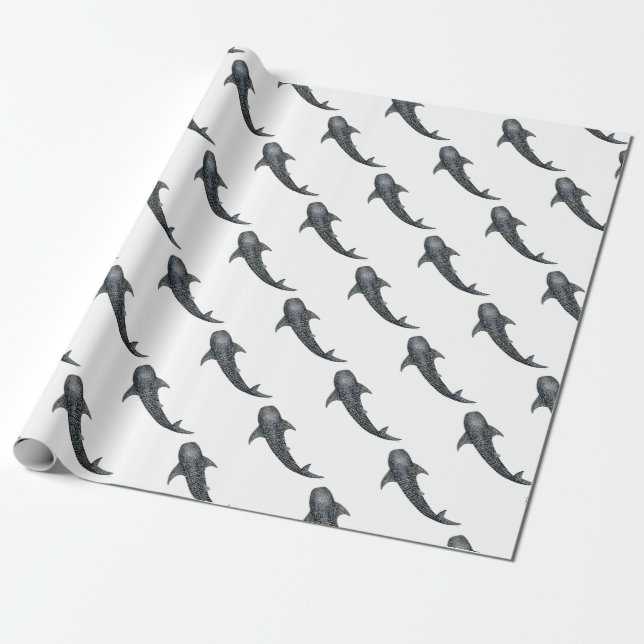 Whale shark wrapping paper (Unrolled)