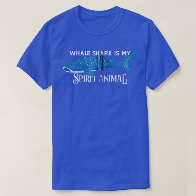 Whale Sharks Spirit Animal For Sea Mammals Marine  T-Shirt (Design Front)