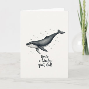 Whale Silhouette Fathers Day Card