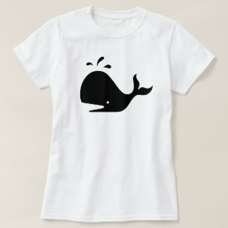 Whale Silhouette Minimalist Graphic T-Shirt