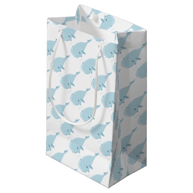 whale small gift bag (Front Angled)
