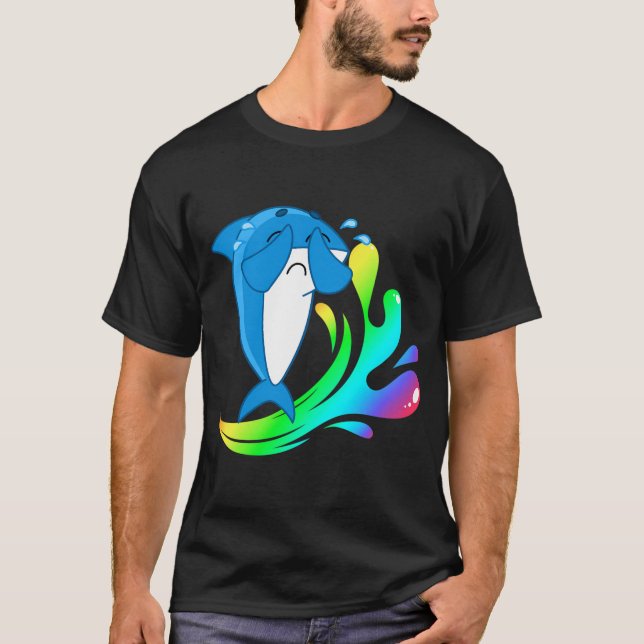 whale sticker iconic T-Shirt (Front)