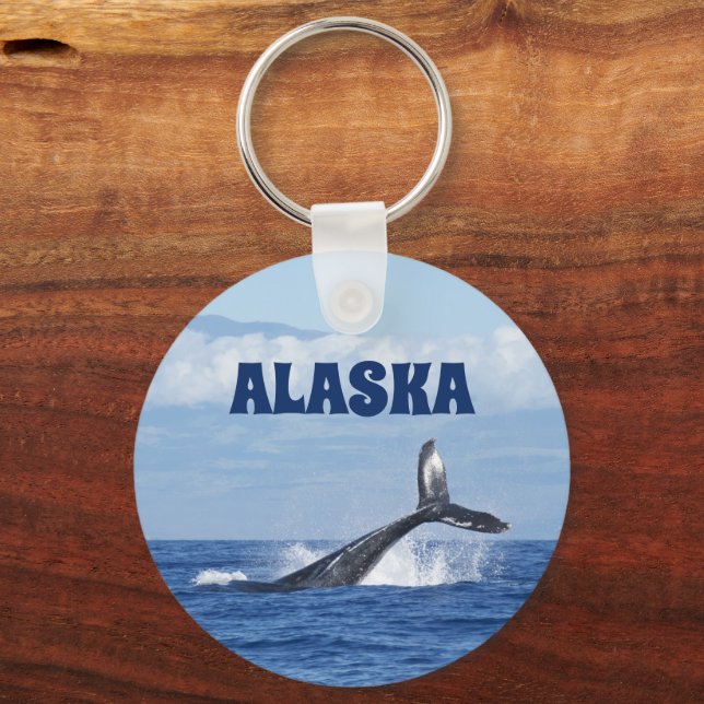 Whale Tail Alaska Keychain   (Front)