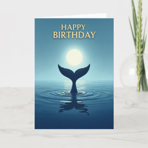 Whale Tail Birthday Card