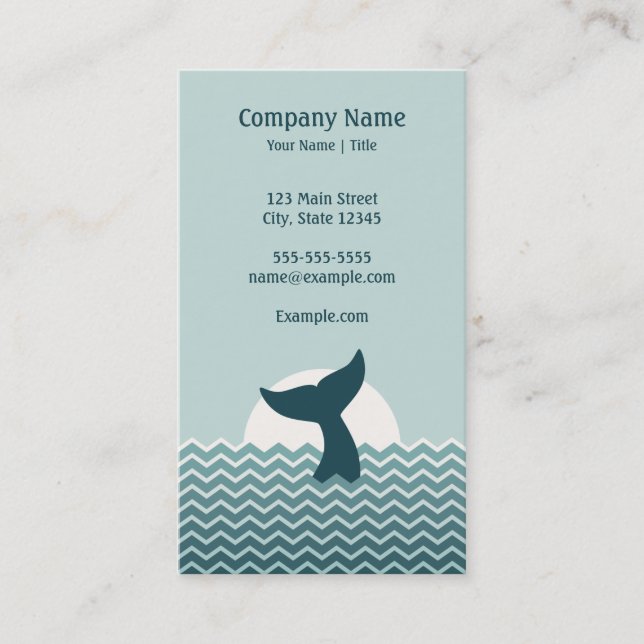 Whale Tail Business Card (Front)