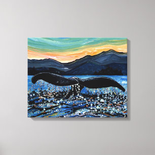 Whale Tail Canvas Print