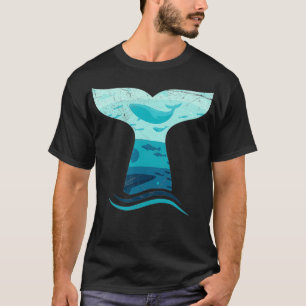 Whale Tail in Waves Orca Ocean T T-Shirt