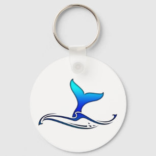 Whale Tail Key Ring