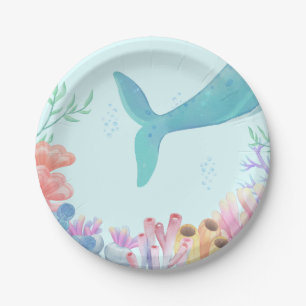 Whale tail paper plate 