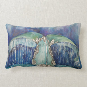 Whale tail pillow