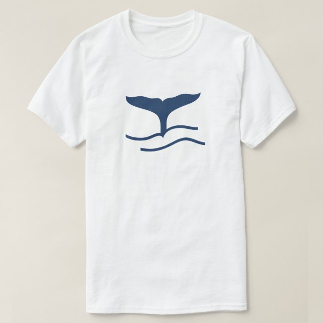 Whale tail silhouette T-Shirt (Design Front)