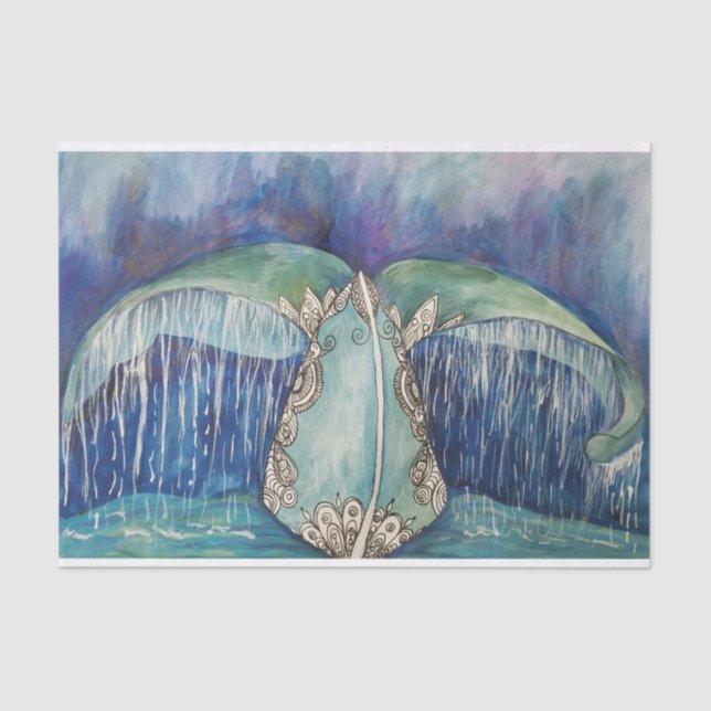Whale tail tissue paper (Front)