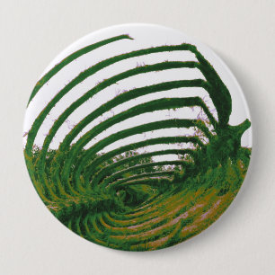 Whale Tattoo green 10 Cm Round Badge