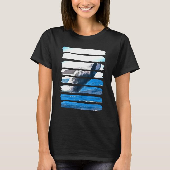 Whale Underwater Ocean Sea Nature Animal Leisure F T-Shirt (Front)