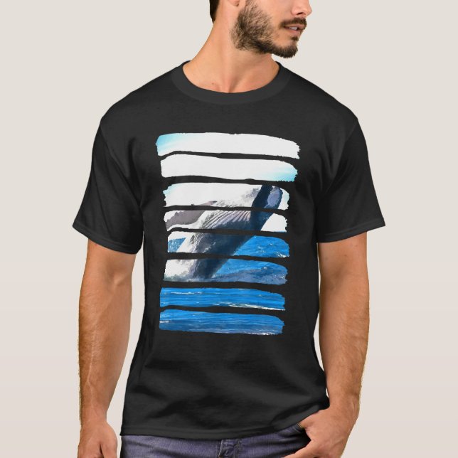 Whale Underwater Ocean Sea Nature Animal Leisure F T-Shirt (Front)