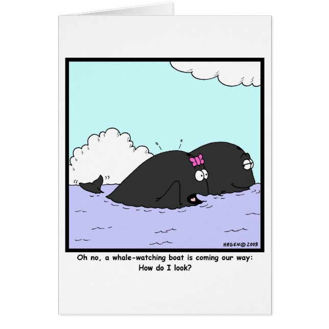 Whale Watching: Whale Cartoon (Front)