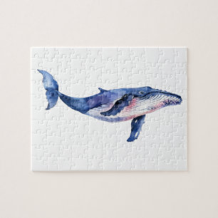 Whale Watercolor   Jigsaw Puzzle