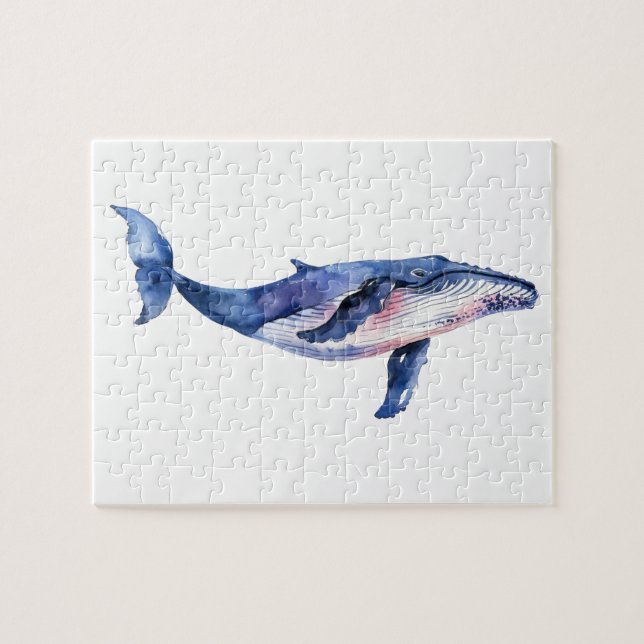 Whale Watercolor   Jigsaw Puzzle (Horizontal)