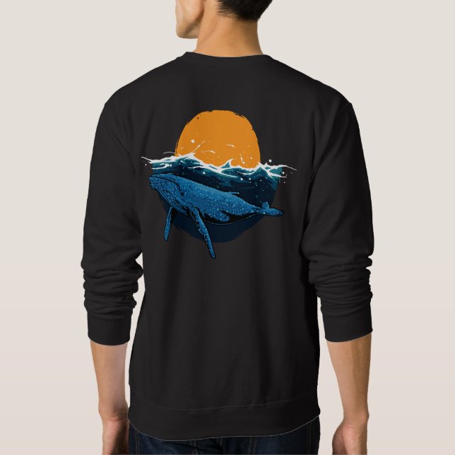Whale Wave Sweatshirt (Back)