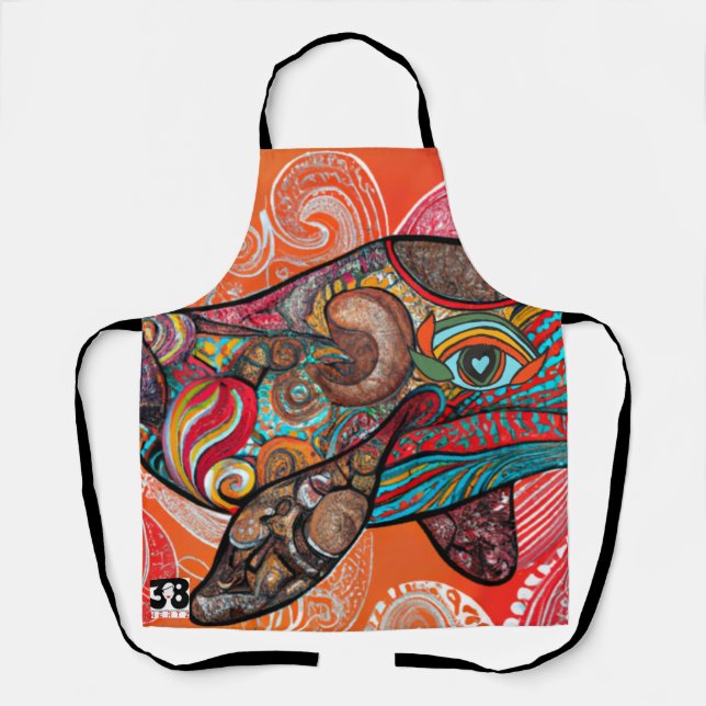 Whale Wow Apron (Front)