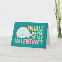 Whale You Be My Valentine Cute Kid Valentine's Day
