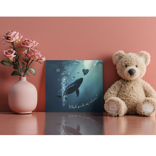 whale you be my valentine holiday card