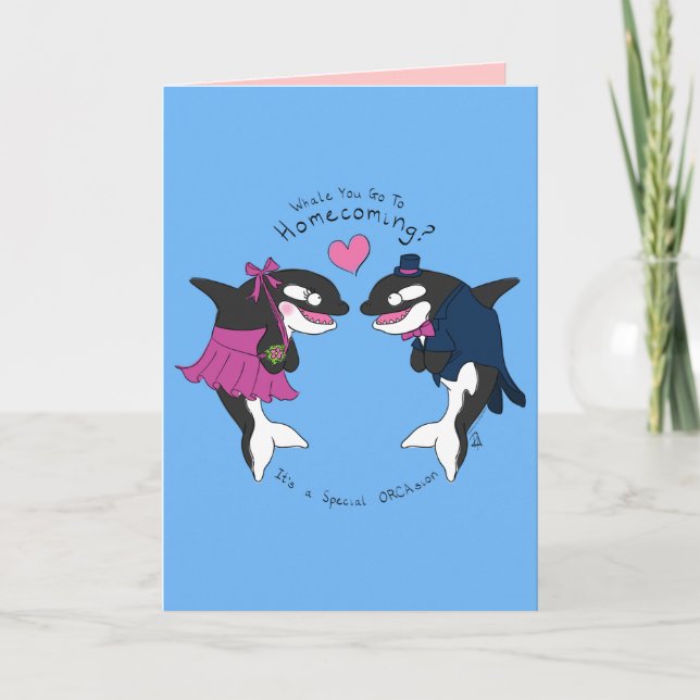 Whale You Go To Homecoming - Proposal Card (Front)