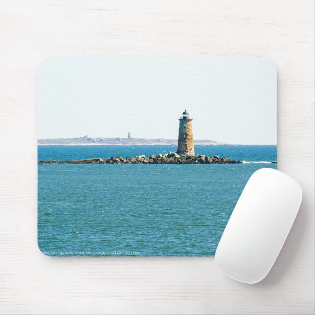 Whaleback Lighthouse Mouse Mat (With Mouse)