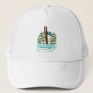 Whaleback New Hampshire retro ski logo Trucker Hat