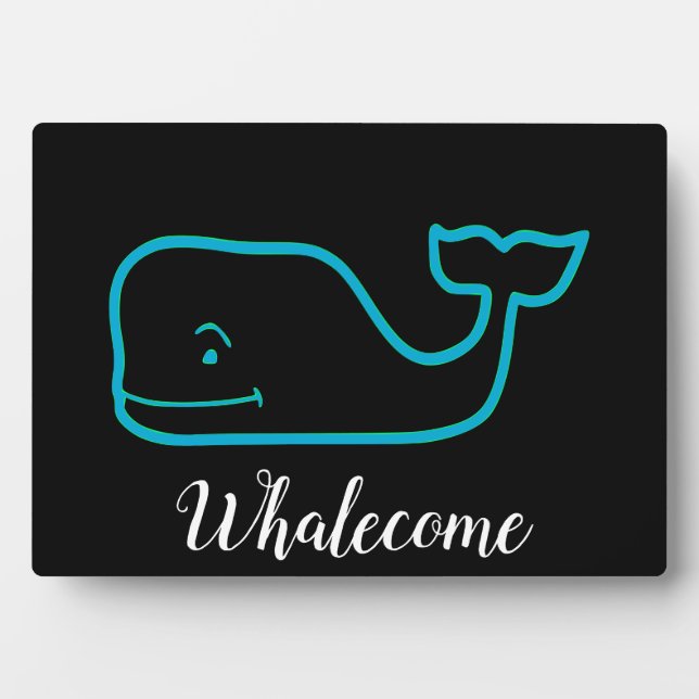 Whalecome Whale Plaque (Front)