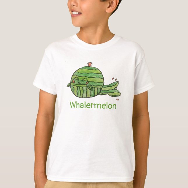 Whalermelon whale watermelon T-Shirt (Front)