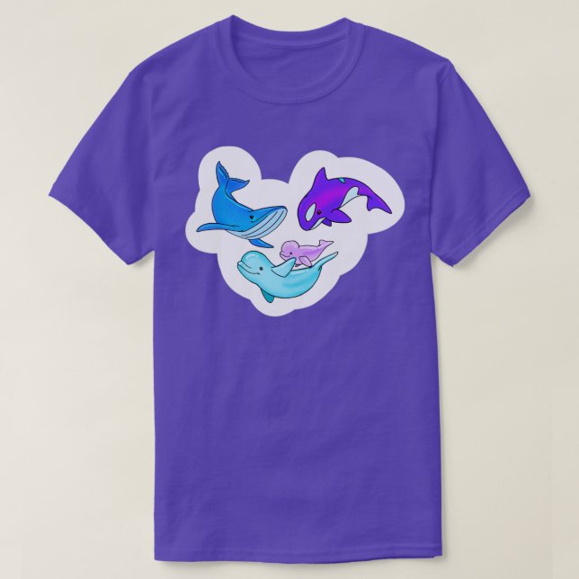 Whales 7 3 T-Shirt (Design Front)