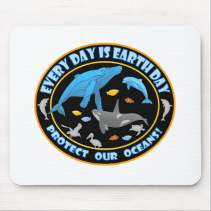 Whales and Dolphins Mouse Mat