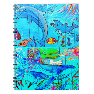 whales and dolphins notebook