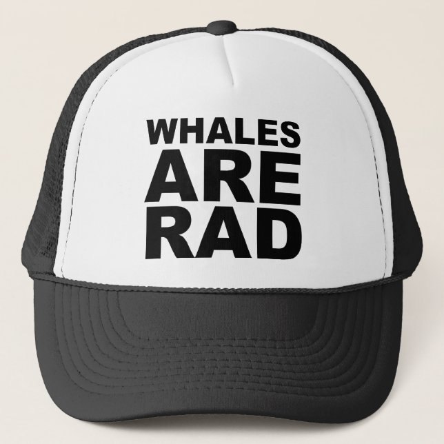 WHALES ARE RAD Shirt Hat Mug Mousepad (Front)