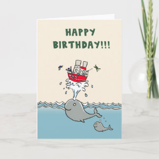 Whales Birthday Card