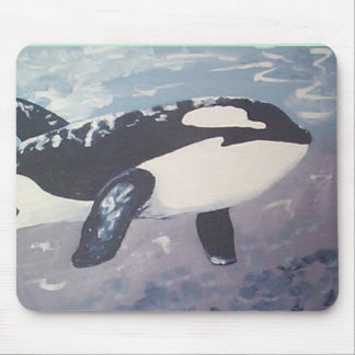 whales can fly mouse mat