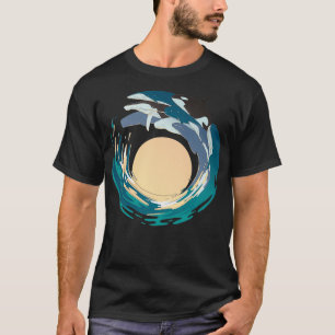 Whales Jumping Out of Water T-Shirt
